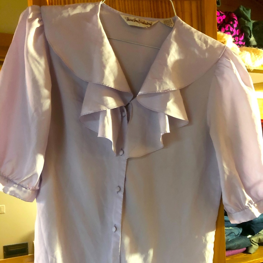 Vintage DVF Diane von Furstenberg secretary blouse